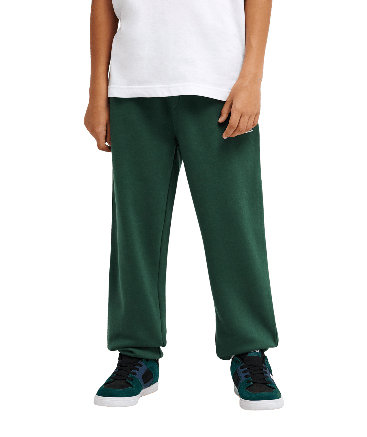 Regular Jogger Elastic Waist Fleece Broek