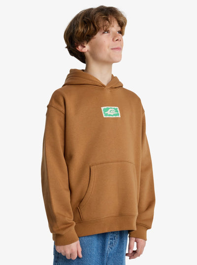 Graphic Hero Hoodie Youth Tobacco Brown
