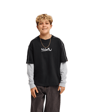 Young Guns Double Layer Lange Mouwen T-shirt