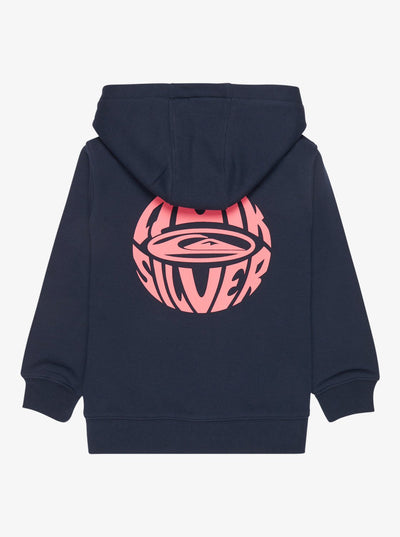 Quik Globe Hood Full Zip Fleece Trui Voor Kids