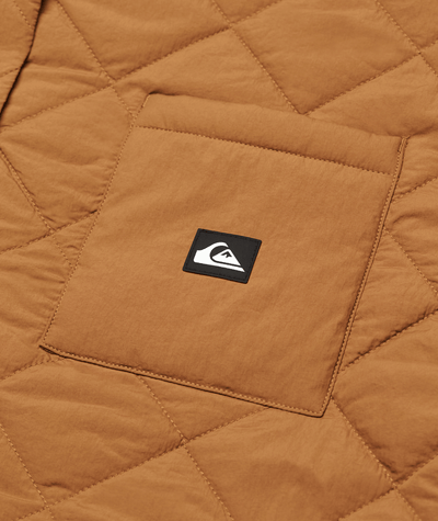 Shining Quilted Parka Jas