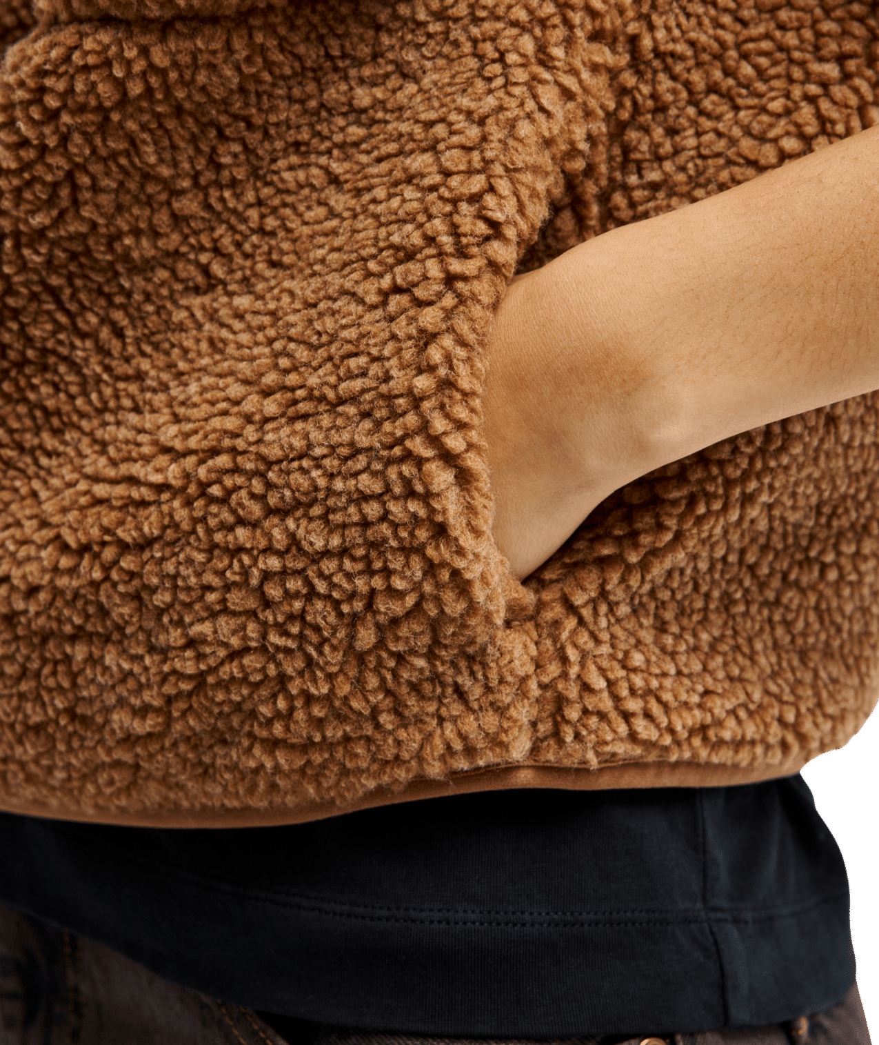 Cropped Vest Full Zip Polar Fleece Trui