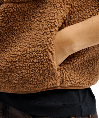 Cropped Vest Full Zip Polar Fleece Trui
