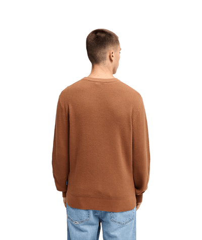 Waffle Sweater Crew Neck Trui