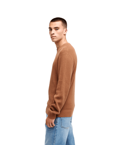 Waffle Sweater Crew Neck Trui