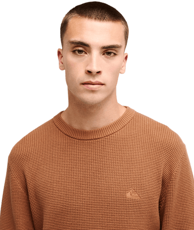 Waffle Sweater Crew Neck Trui