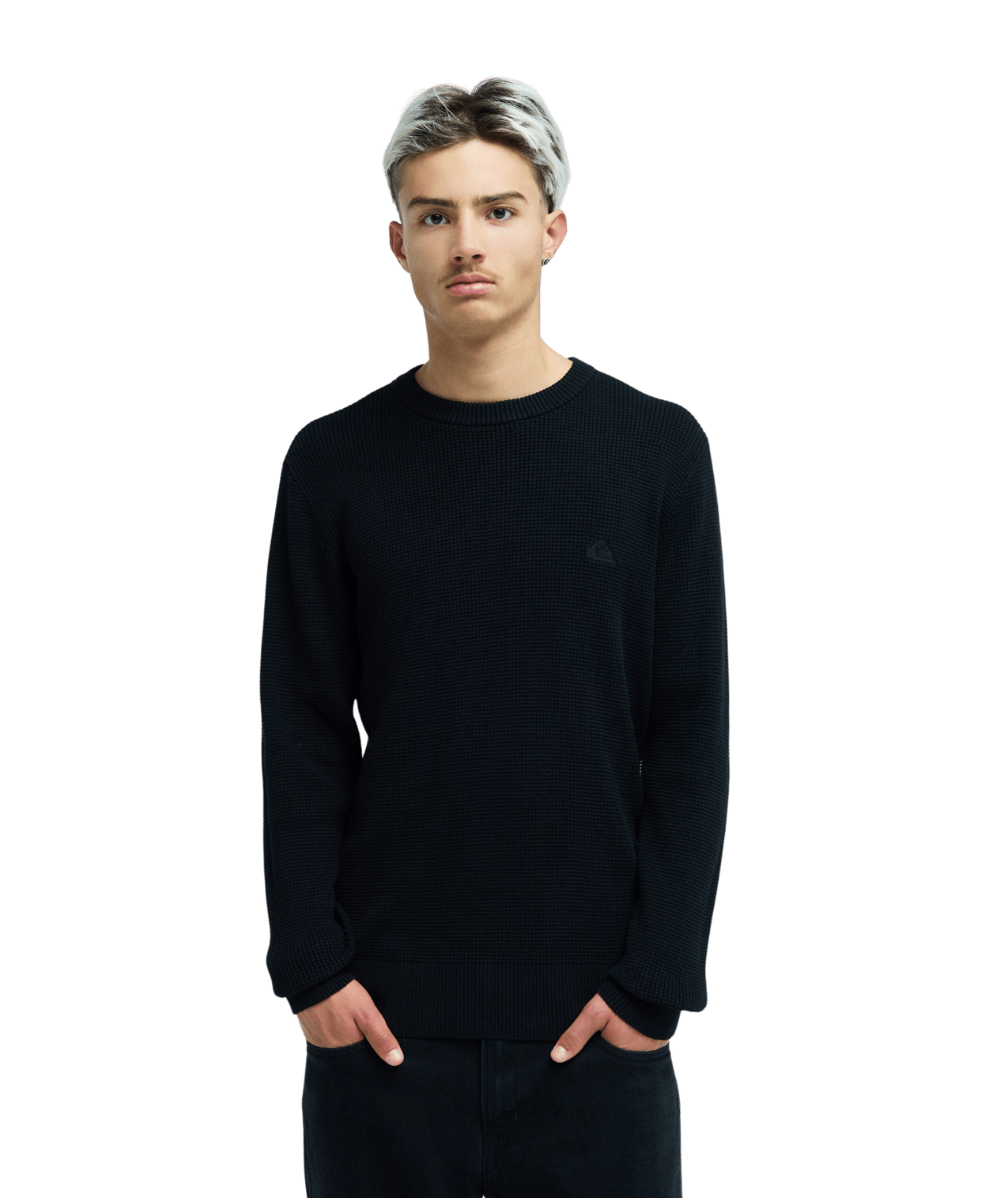 Waffle Sweater Crew Neck Trui