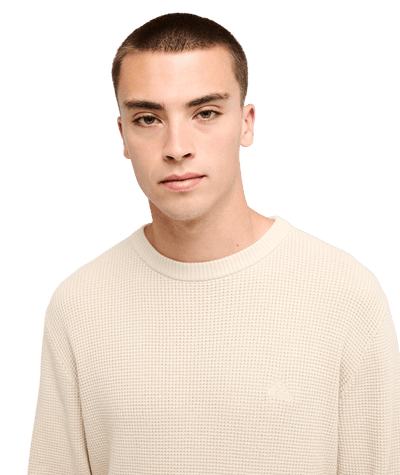 Waffle Sweater Crew Neck Trui