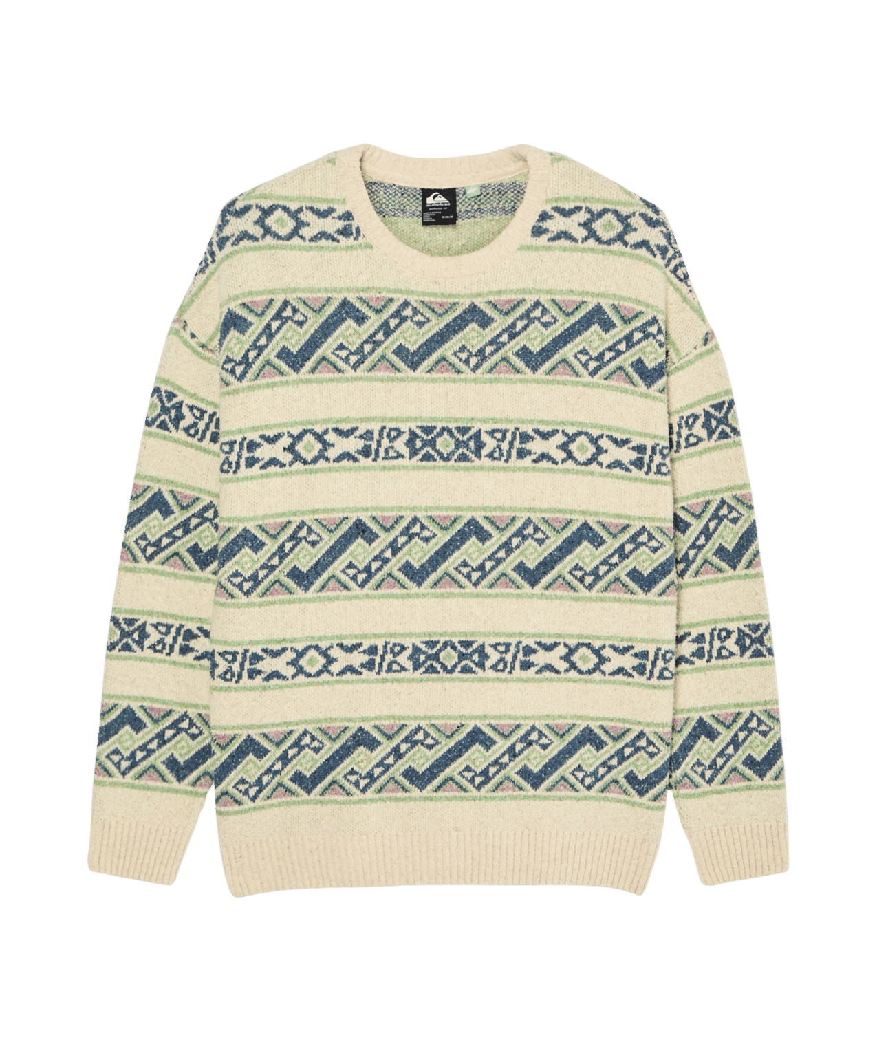 Liam Jacquard Crew Neck Trui