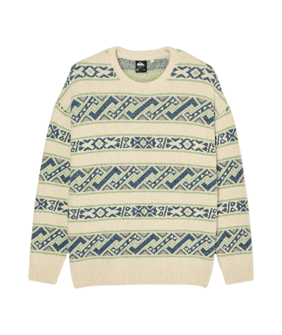 Liam Jacquard Crew Neck Trui