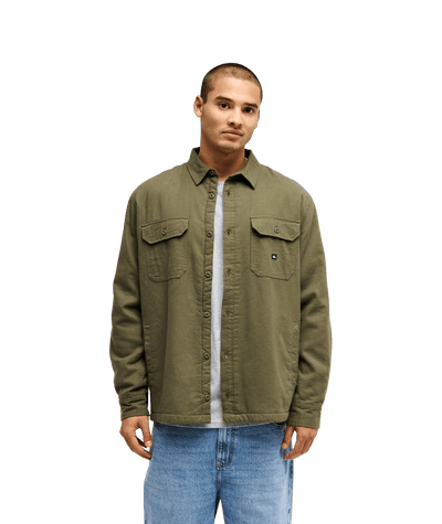 Sherpa Solid Lange Mouwen Woven Top
