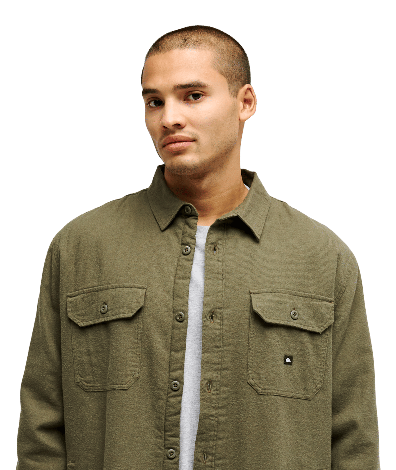 Sherpa Solid Lange Mouwen Woven Top
