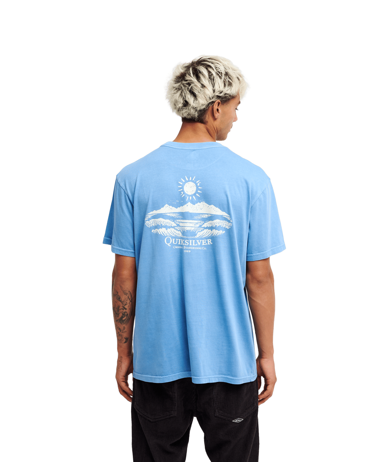 Neon Blue Korte Mouwen T-shirt