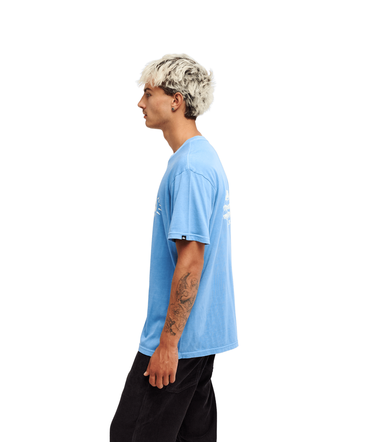 Neon Blue Korte Mouwen T-shirt