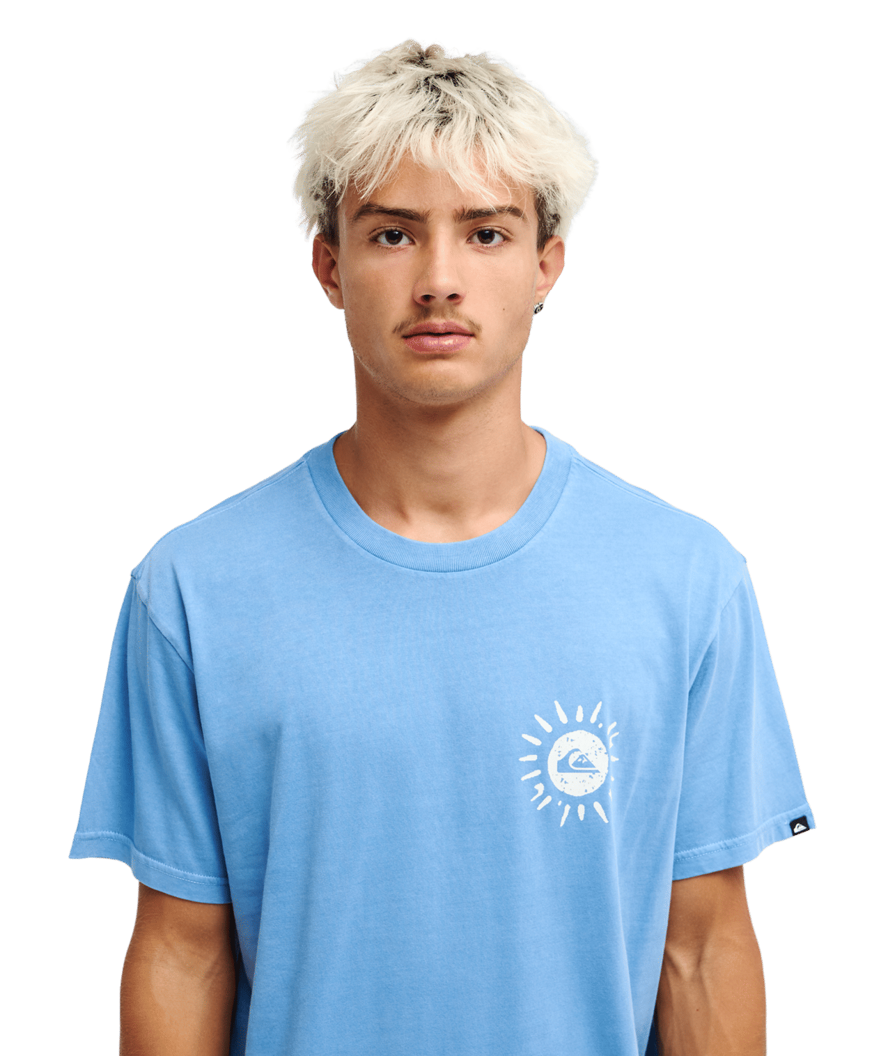 Neon Blue Korte Mouwen T-shirt