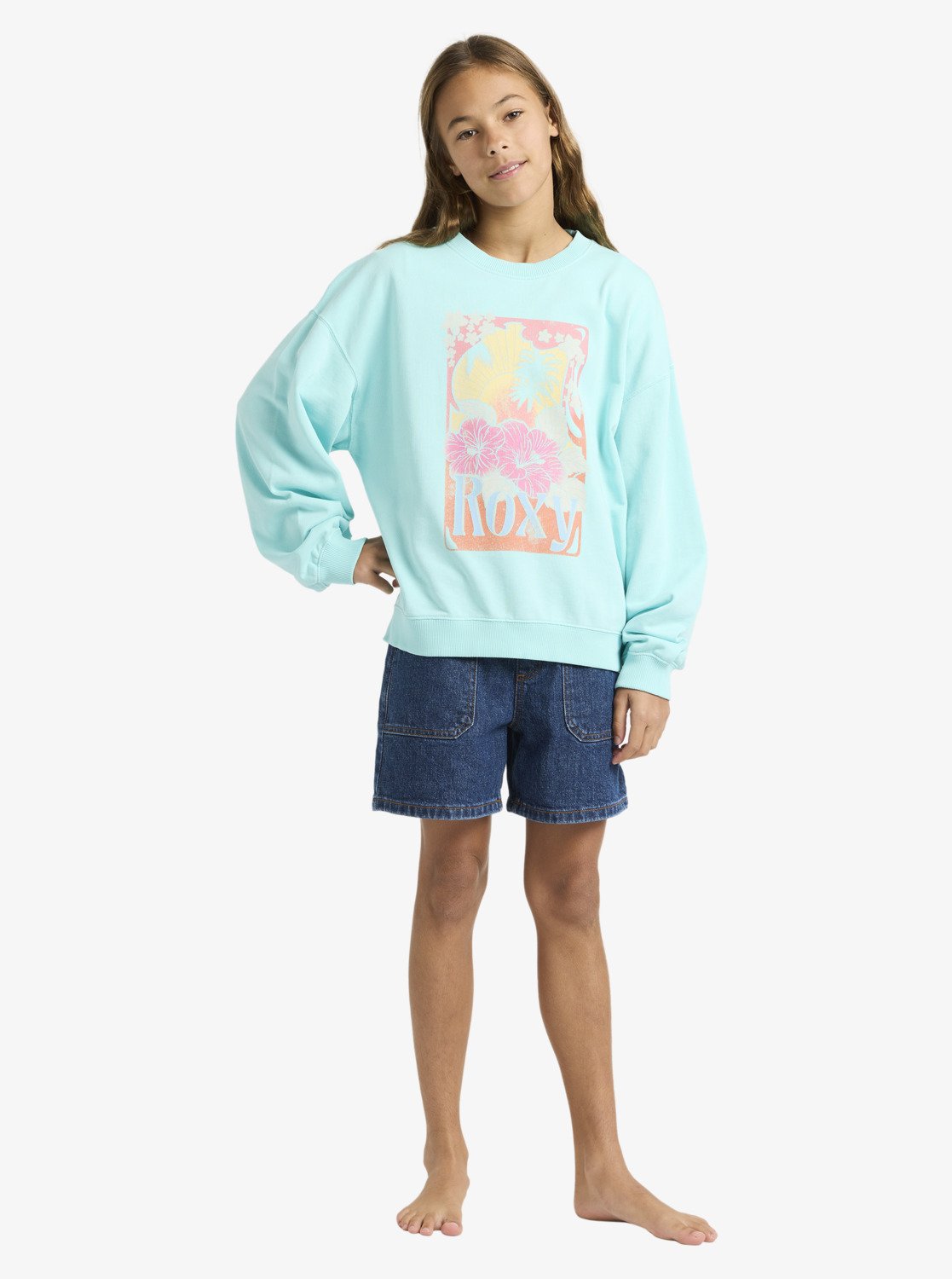 Lneup Crew Rg T Crew Neck Fleece Trui Voor Kids
