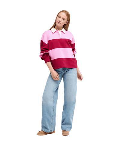 Cross Your Mind Pullover Fleece Trui Voor Dames