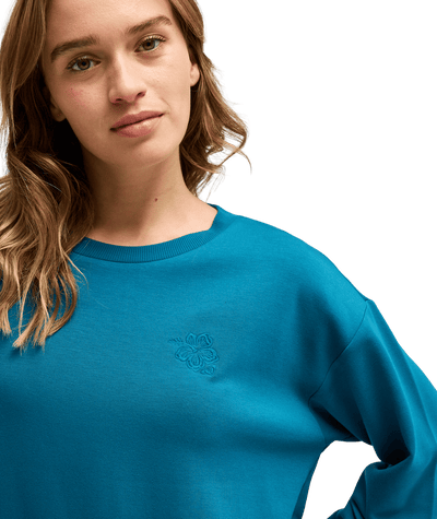 Surfing By Moon Crew Neck Fleece Trui Voor Dames