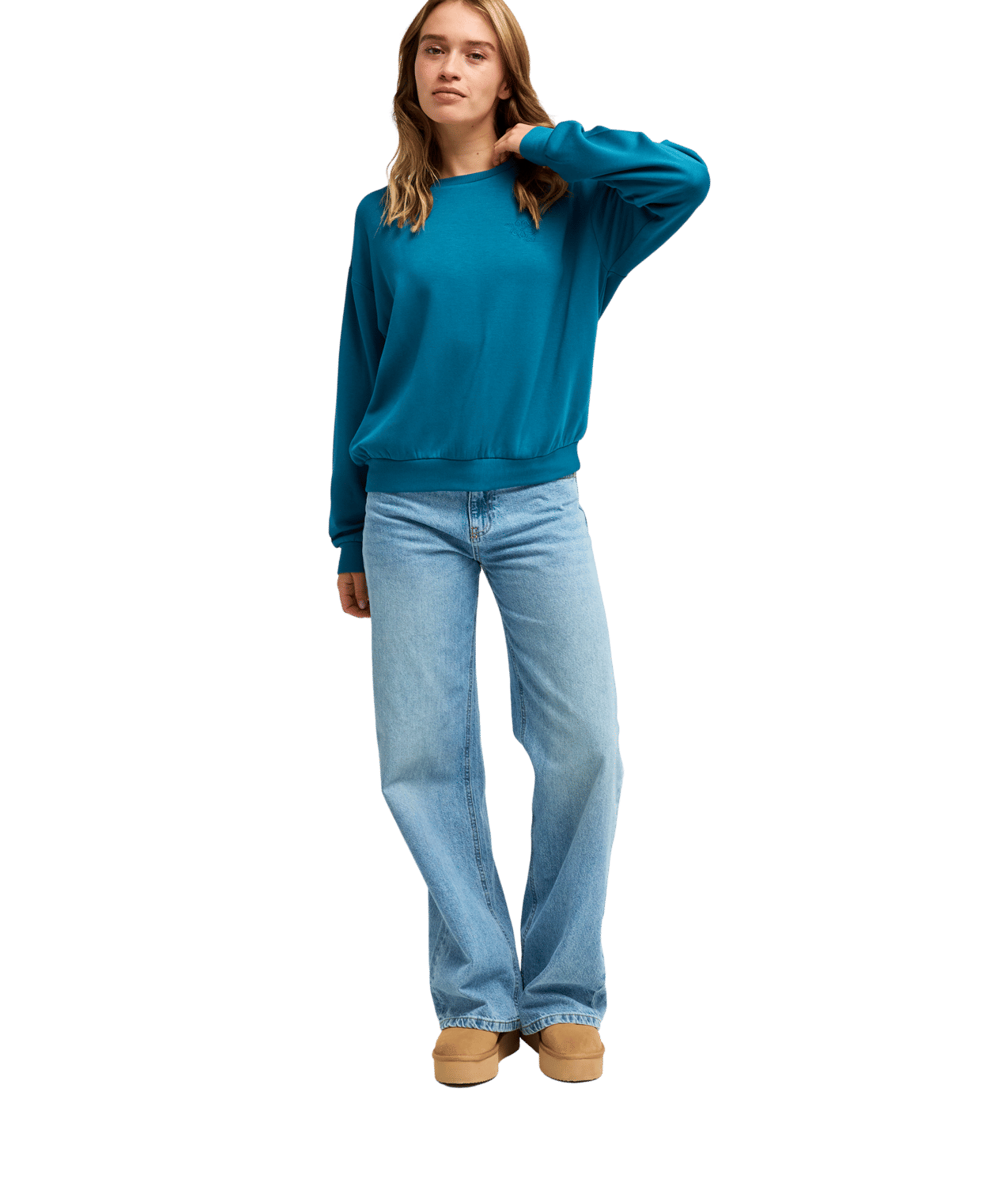 Surfing By Moon Crew Neck Fleece Trui Voor Dames
