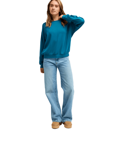Surfing By Moon Crew Neck Fleece Trui Voor Dames