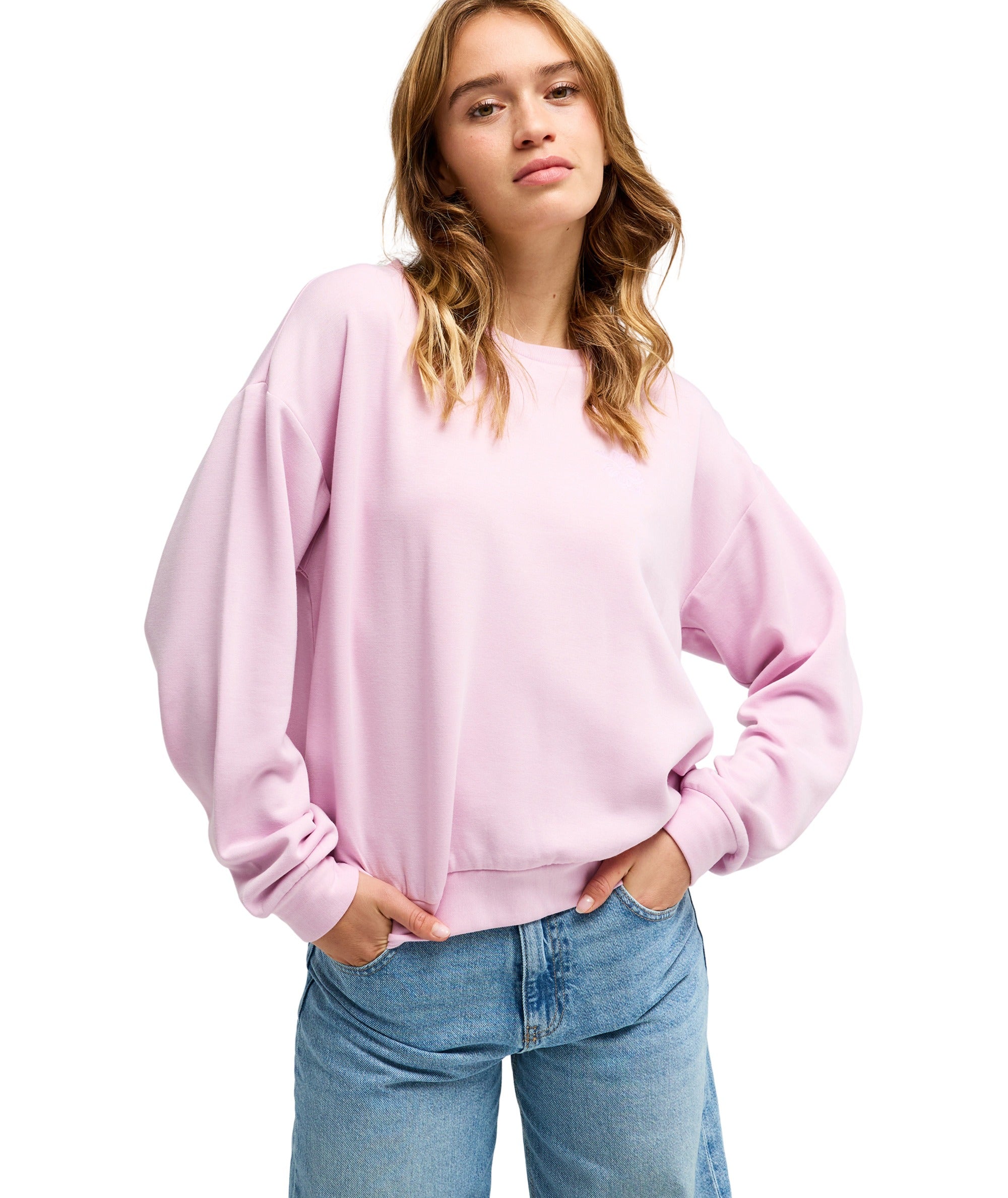 Surfing By Moon Crew Neck Fleece Trui Voor Dames