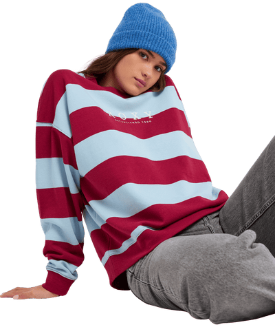 Strictly Stripe Full Zip Fleece Trui
