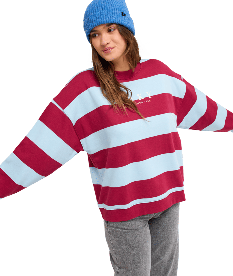Strictly Stripe Full Zip Fleece Trui