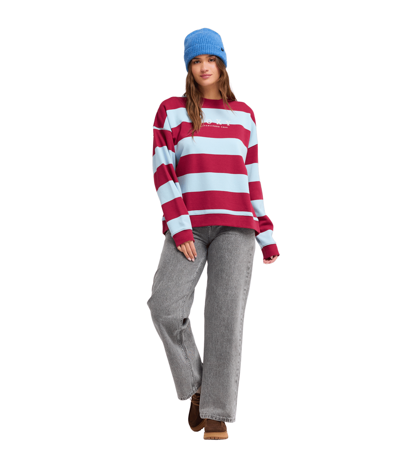 Strictly Stripe Full Zip Fleece Trui