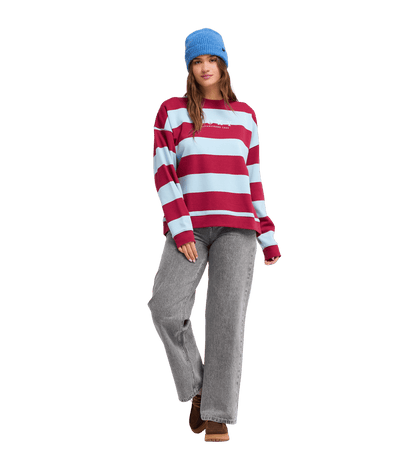 Strictly Stripe Full Zip Fleece Trui