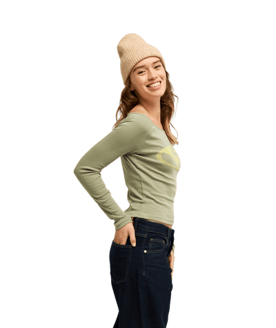 Candied Coastline Lange Mouwen Top Voor Dames