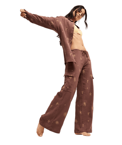 Stardust Sand Elastic Broek Voor Dames