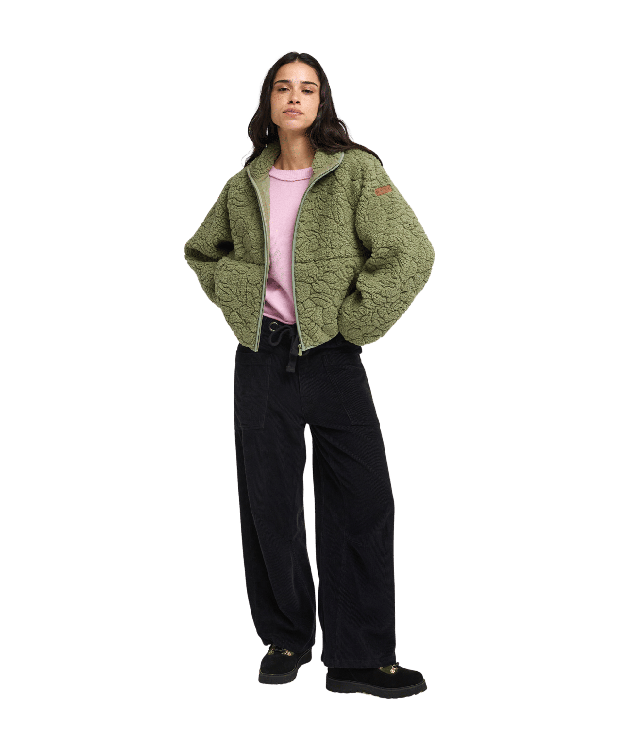 Blurry Cloud Full Zip Fleece Trui