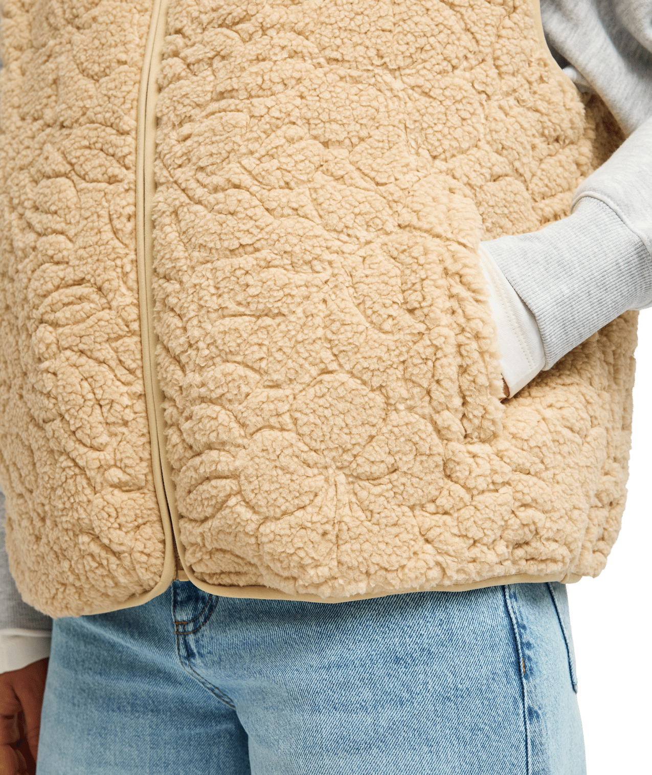 Best Town Vest Full Zip Polar Fleece Trui