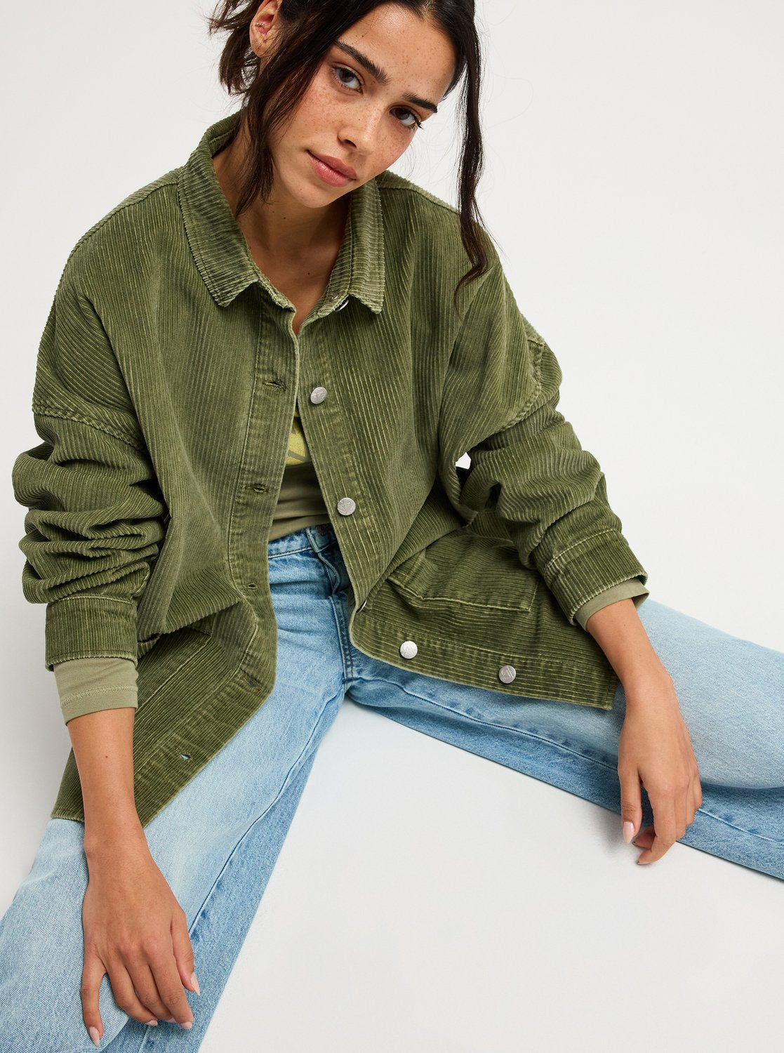 Kick Back Lange Mouwen Blouse Voor Dames