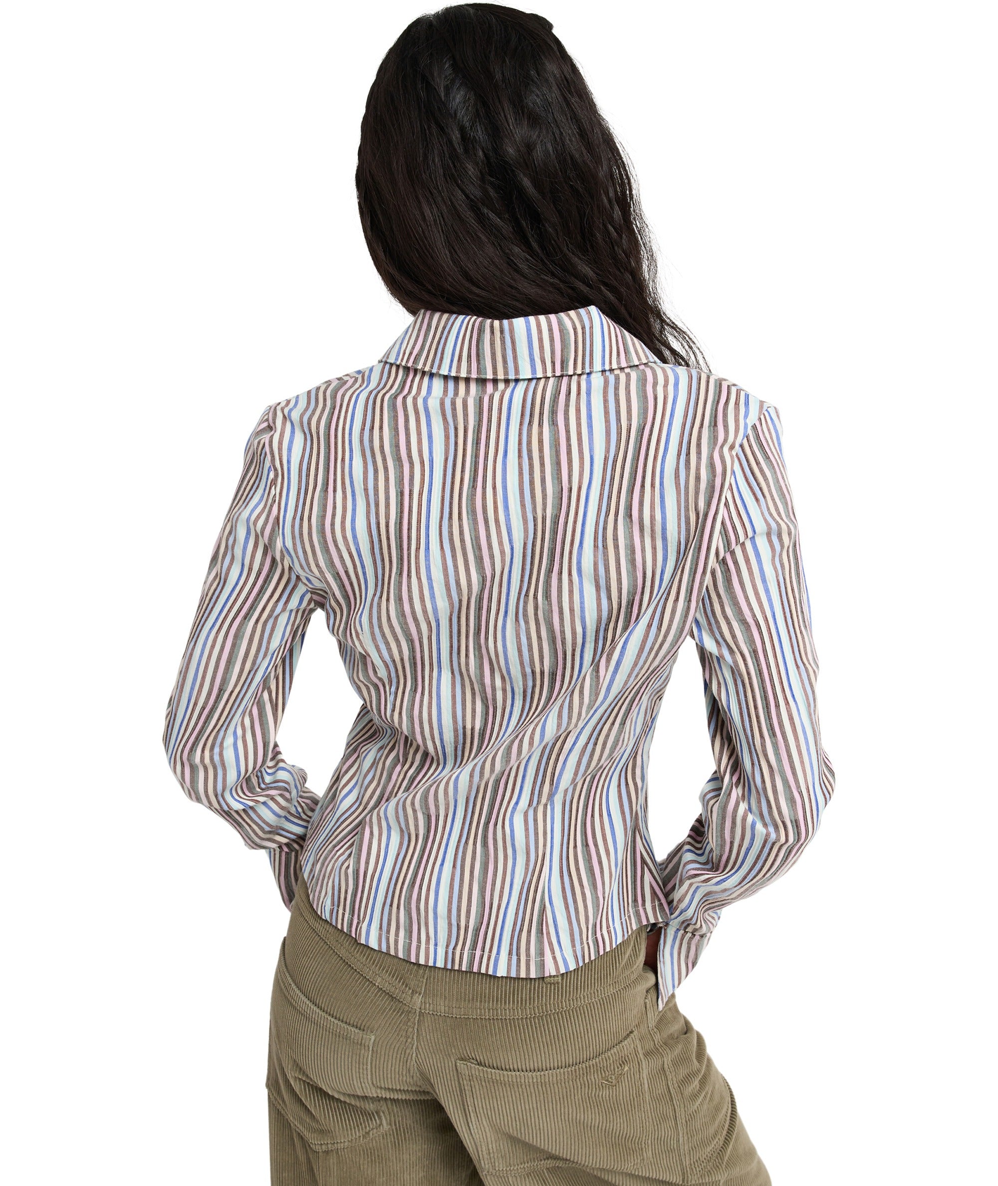 Wave Hurricane Lange Mouwen Blouse Voor Dames
