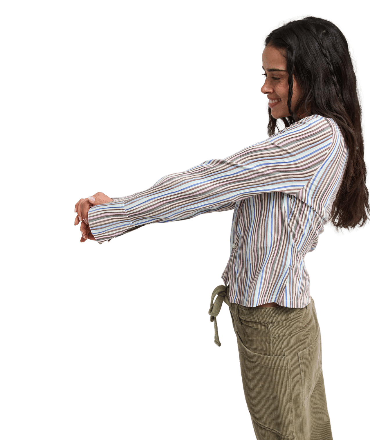 Wave Hurricane Lange Mouwen Blouse Voor Dames