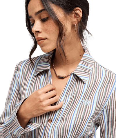Wave Hurricane Lange Mouwen Blouse Voor Dames