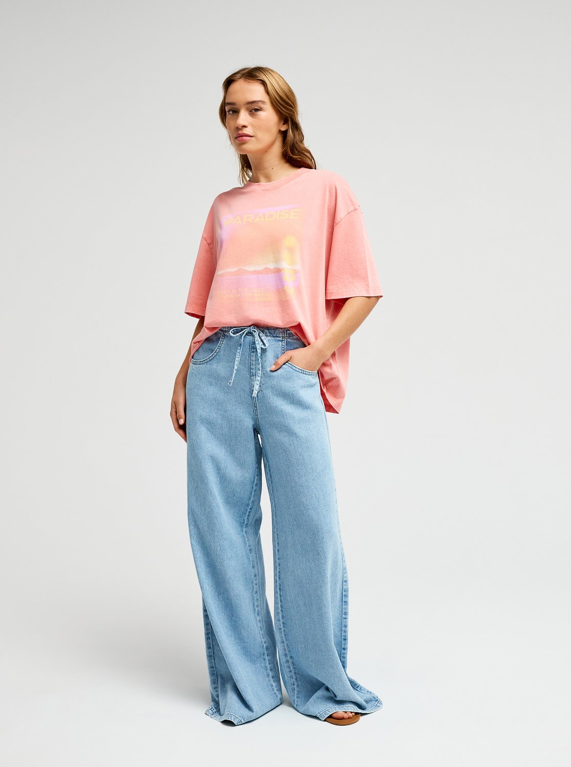 Tall Oversize Korte Mouwen T-shirt Voor Dames