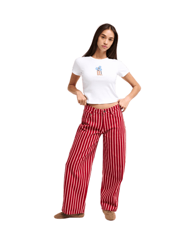 Lola Stripes Fixed Waist Lange Broek