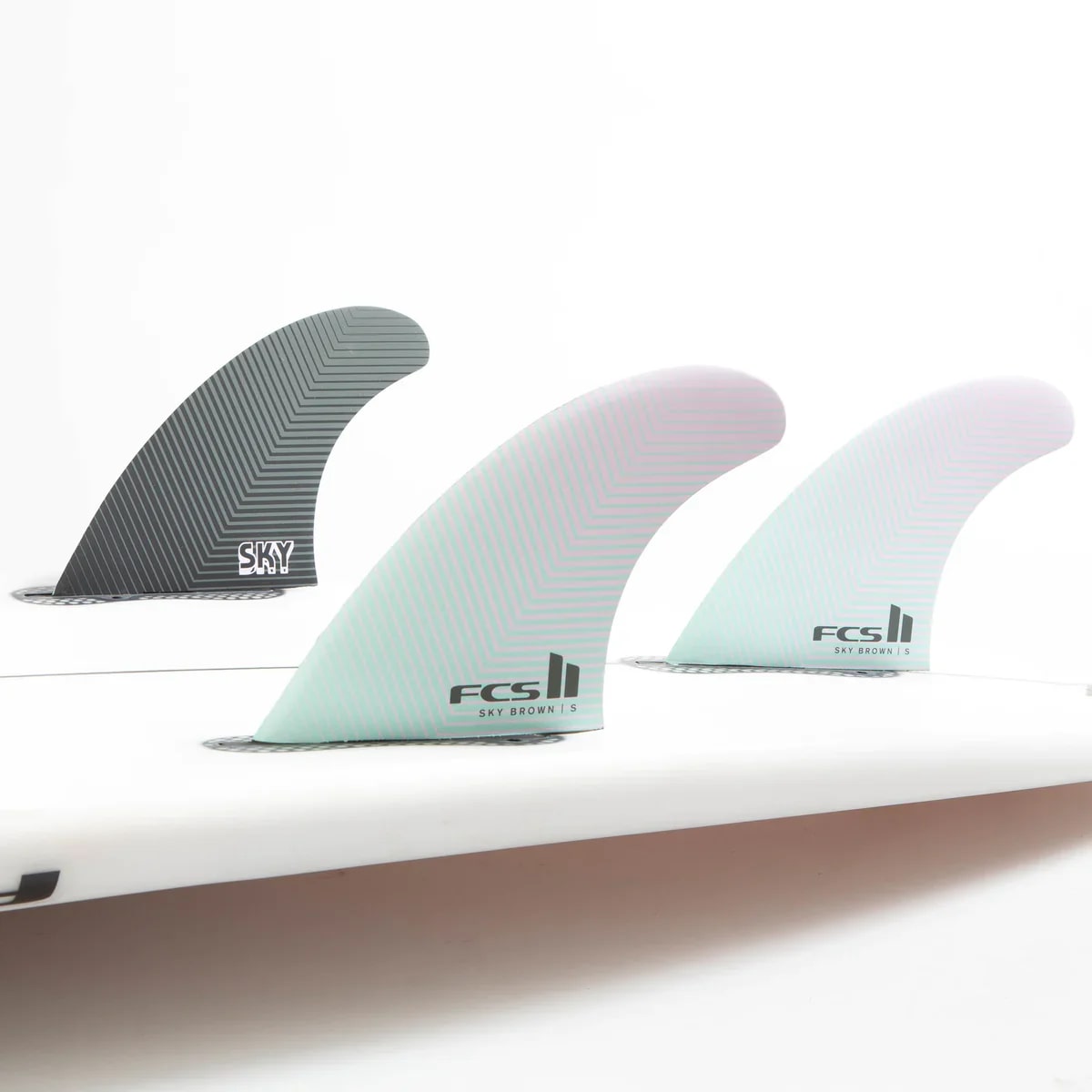 FCS Sky Brown PC thruster Surf Fins