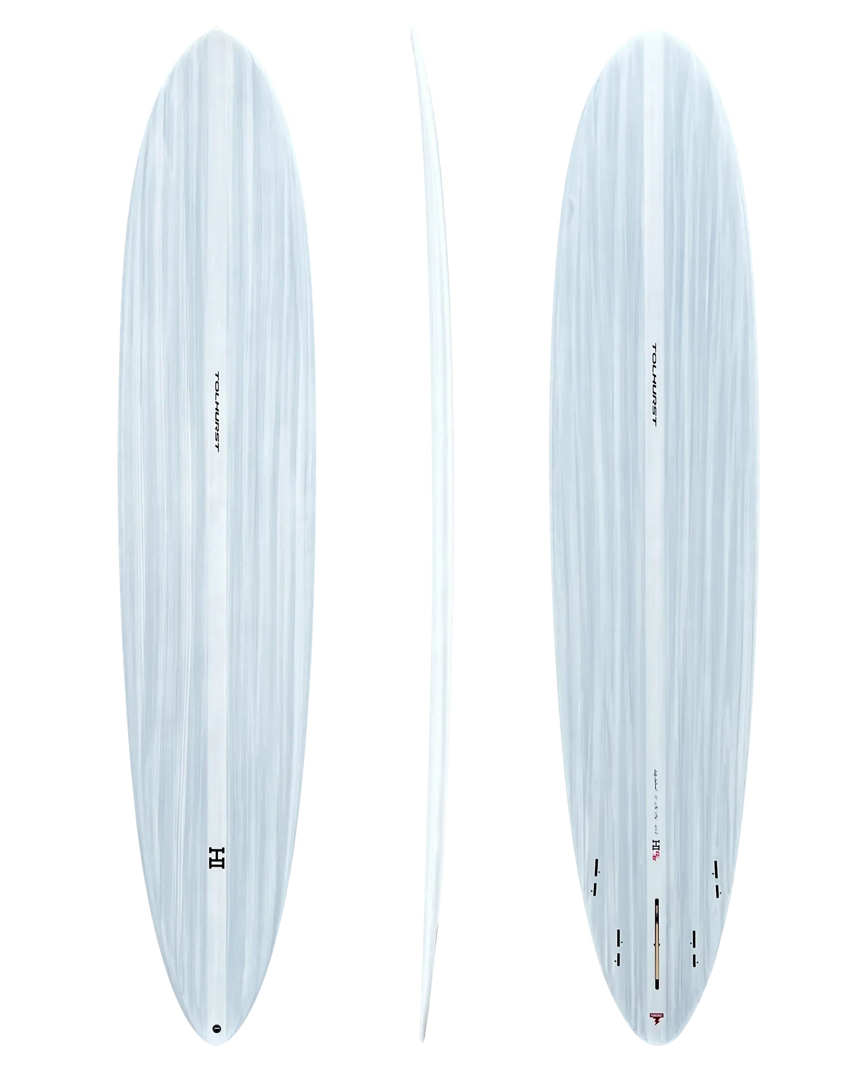 Harley Ingleby G6 Longboard - Thunderbolt Black Construction Surfboard