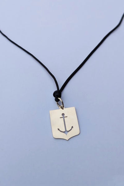 Hart 14-karätiger Goldanhänger Anker - Unisex Halskette