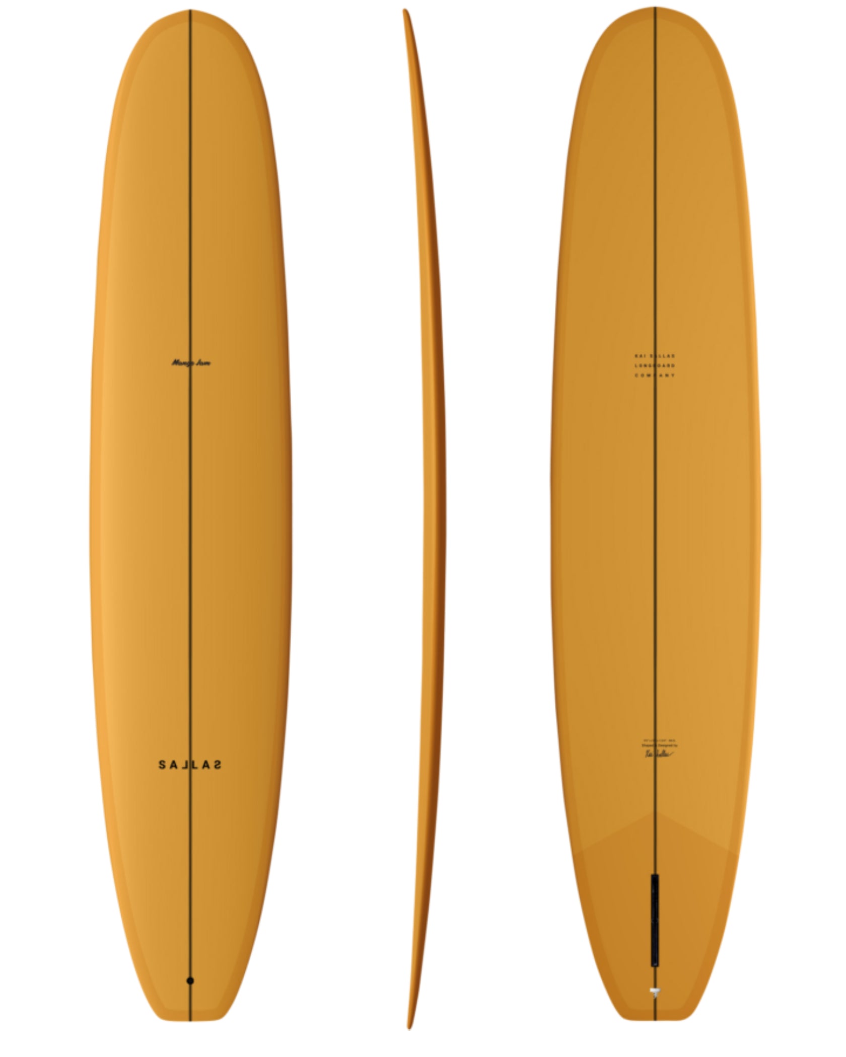 Kai Sallas Mango Jam Longboard - Thunderbolt Silver Construction Surfboard