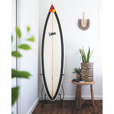 Einzelnes vertikales Surfbrett-Display-Rack