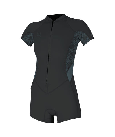 Oneill Bahia 2/1mm - Damen Front Zip Short Sleeve Spring