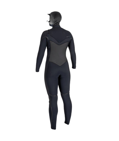Dames Psycho Tech 6/4 Chest Zip Hooded  Wetsuit