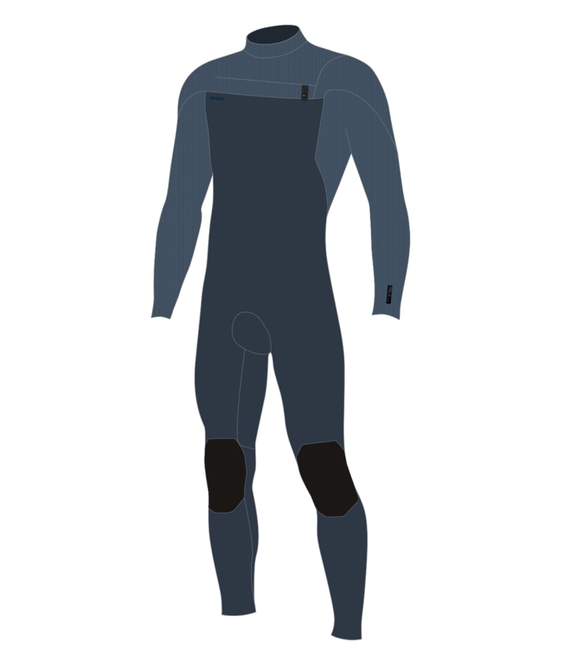 Hyperfreak 4/3+ Chest Zip Full wetsuit Heren