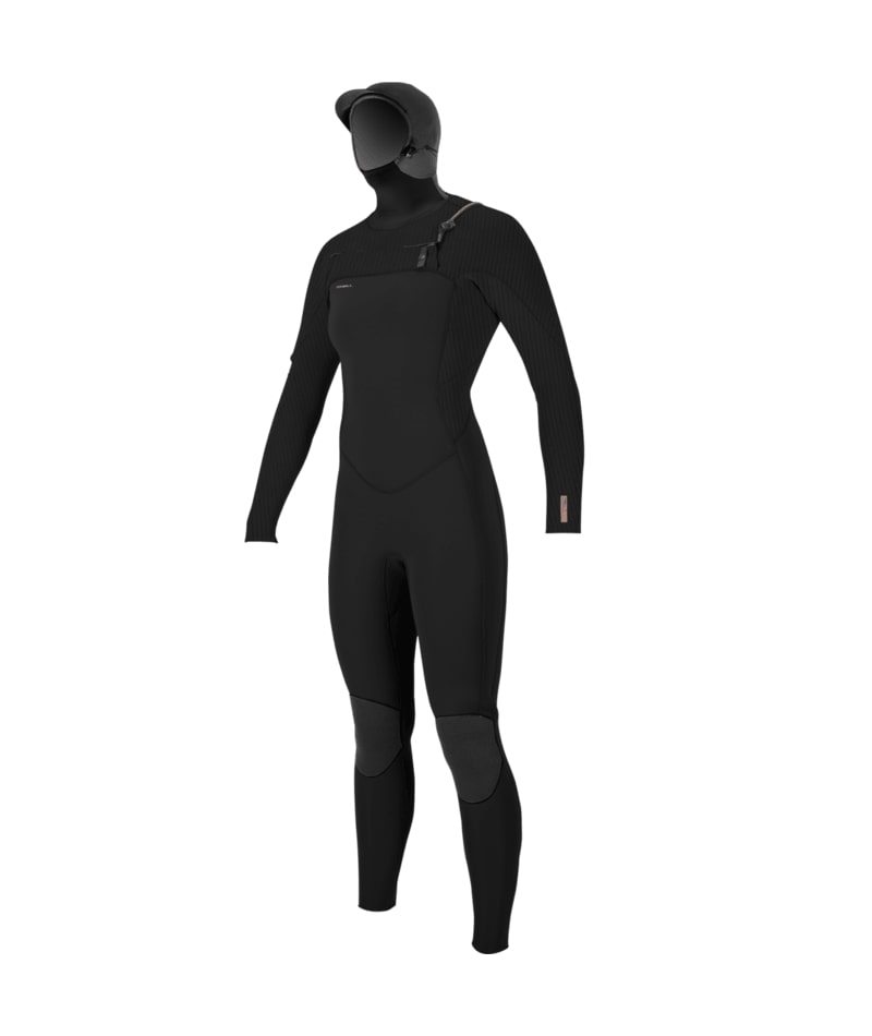 O'Neill Hyperfreak 5/4+ Chest Zip Hooded - Womens Winter Wetsuit