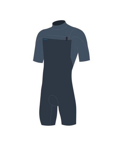 Oneill Hyperfreak - Herren 2mm Chest Zip Short Sleeve Springsuit