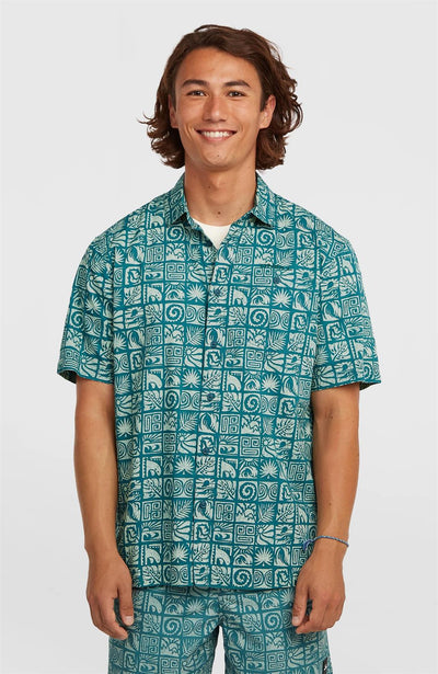 Print Short Sleeve Shirt for Men